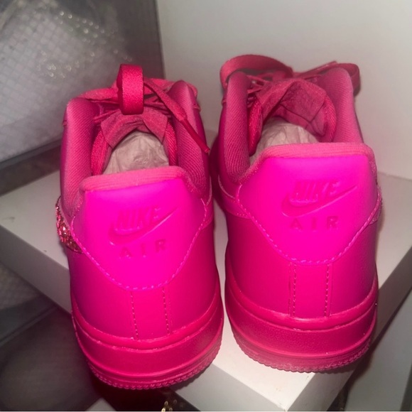 SOLD Custom Nike Air Force 1 (Fire berry) - Picture 2 of 4